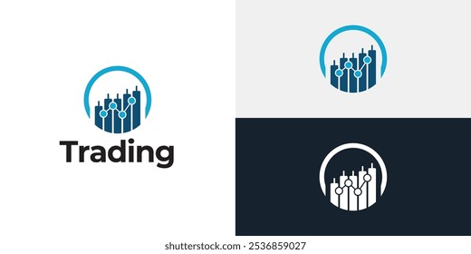 Plantilla de icono de logotipo de candelero comercial.