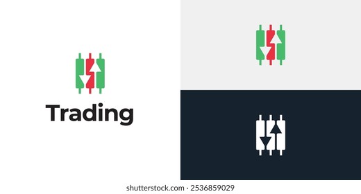 Plantilla de icono de logotipo de candelero comercial.