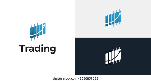 Plantilla de icono de logotipo de candelero comercial.