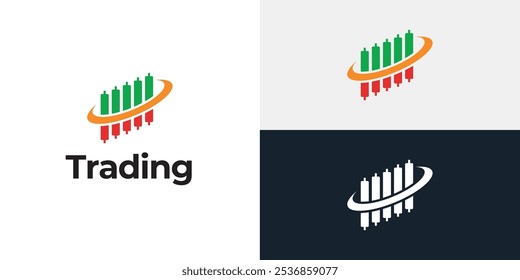 Plantilla de icono de logotipo de candelero comercial.