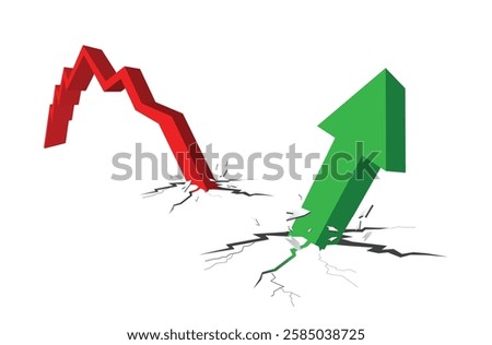 Trading chart UP and down, hit stop loss