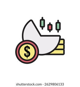 Trading Cost Icon Vector Illustration