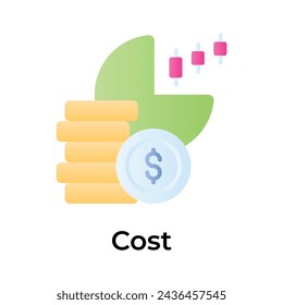 Trading cost vector design, ready to use and download icon