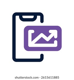 trading dual tone icon. Sleek and modern vector icon for websites, mobile apps, marketing materials, and corporate design. Fully scalable and ready to use.