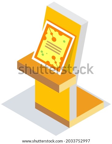 Trading equipment empty shelves for goods. Store furniture vector illustration with free space for products display. Blank row for storage and keeping goods. Rack for commercial market isolated