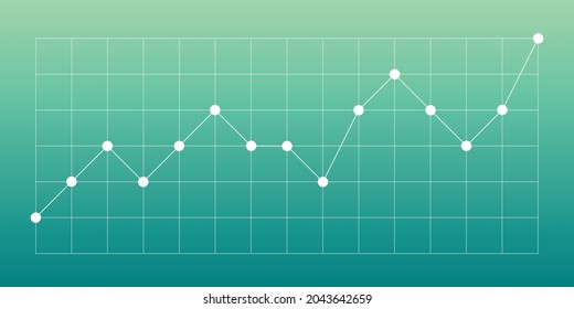 Trading Graph Chart Of Growth Or Fall In Flat Design For Website, Project, Presentation. Investment. Good Sales Stats. Investor Profit Or Loss Stock Market. Business Profit Or Loss Stats Concept.