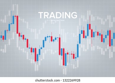 Trading graphic design concept. Stock market business graph chart on digital screen