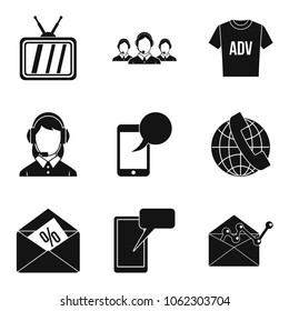Trading hall icons set. Simple set of 9 trading hall vector icons for web isolated on white background