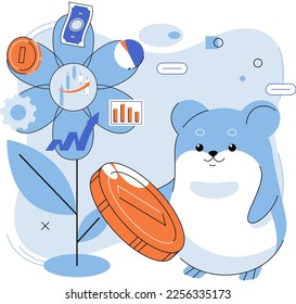 Trading hamster, usuario que no entiende economía y finanzas, sueña con enriquecerse con la criptodivisa, comerciantes novatos que toman decisiones equivocadas debido a emociones o pánico. Inversor inexperto
