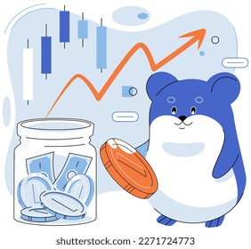 Trading hamster, usuario que no entiende economía y finanzas, sueña con enriquecerse con la criptodivisa, comerciantes novatos que toman decisiones equivocadas debido a emociones o pánico. Inversor inexperto