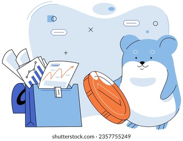 Trading hamster, usuario que no entiende economía y finanzas, sueña con enriquecerse con la criptodivisa, comerciantes novatos que toman decisiones equivocadas debido a emociones o pánico. Inversor inexperto