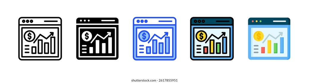 Trading Icon Collection With Multiple Styles