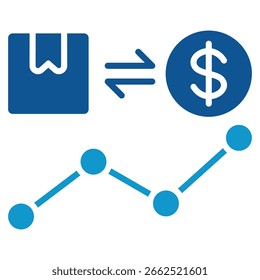 Trading Icon Element For Design
