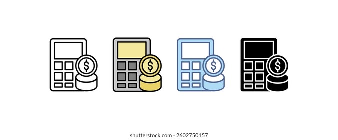 Trading icon with multiple style