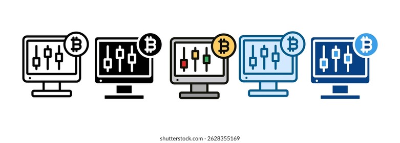 Trading Icon Set Multiple Style Collection