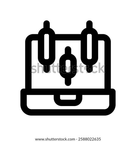 trading line icon. vector icon for your website, mobile, presentation, and logo design.