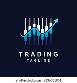 Logotipo comercial con concepto de gráfico