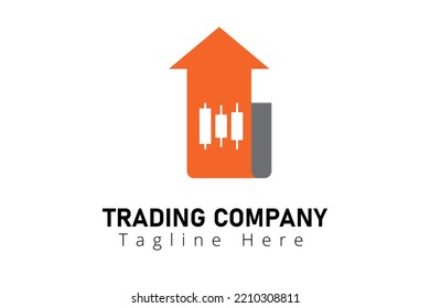 Trading Logo Company Template Vector, Emblem, Design Concept, Creative Symbol, Icon