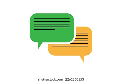 the trading logo depicts a lively conversation or dialogue, the color is suitable for the design of a short message icon or message or cha