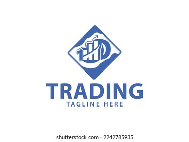Trading logo and icon design template