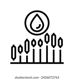 trading oil industry line icon vector. trading oil industry sign. isolated contour symbol black illustration