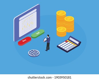 Tráfico en línea concepto de vector isométrico 3D para banner, sitio web, ilustración, página de aterrizaje, volante, etc