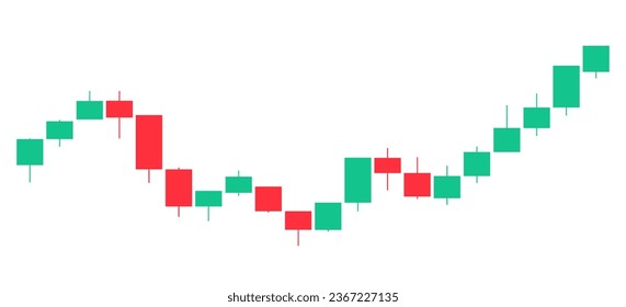 Trading of stock Chart red and green Background template. trade Chart of forex, cryptocurrency, stock market and Binary option with Candles and indicators. Exchange buy sell in financial market.