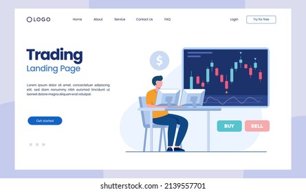 Material de comercio, forex, concepto de candelabro de bitcoin ilustración vectorial plana para la página de aterrizaje del vector de prima de banner