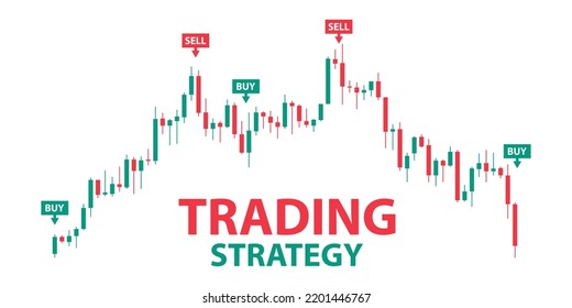 Trading Strategy Background Vector Illustration Stock Vector (Royalty ...