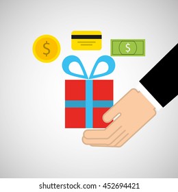 trading stuff concept icon, vector illustration eps10