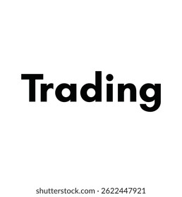 trading text for T-shirt print and other use on white background.