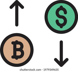 icono de línea de color de vector de negociación 