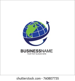 Trading vector logo, finance logo, global trade analysis logo, design vector illustration
