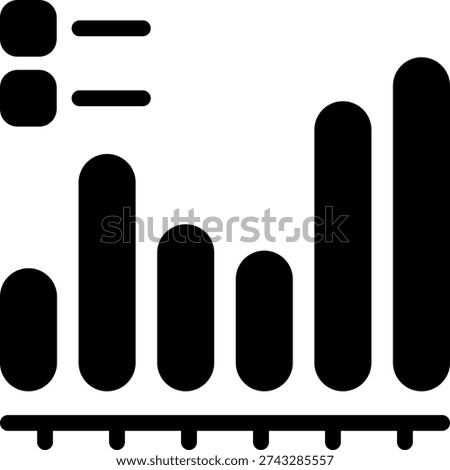 Trading Volume Black Icon Design