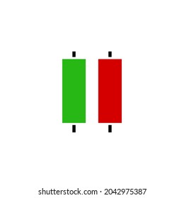 Trading world candle stick logo