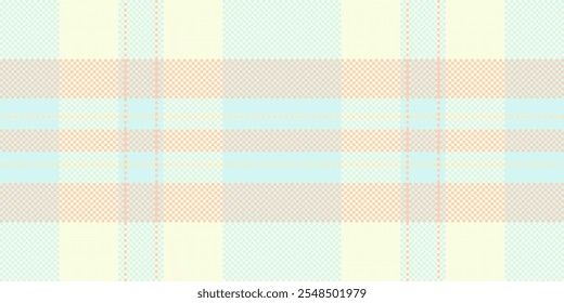 Tradition background fabric seamless, classical texture plaid tartan. Variation check pattern vector textile in light and moccasin colors palette.
