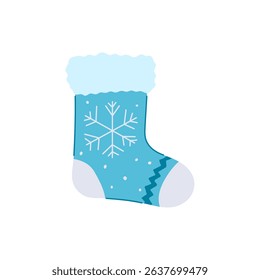 tradition christmas sock cartoon. festive decoration, gift hanging, santa holiday tradition christmas sock sign. isolated symbol vector illustration