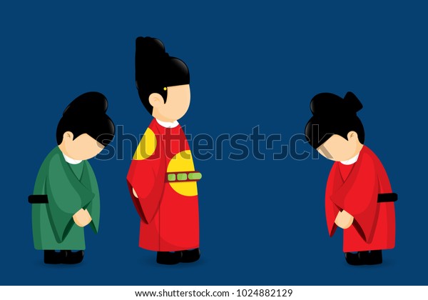 Tradition culture\
of Korea vector cartoon\
design.