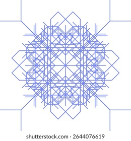 Tradition nahtlose Blumenmuster. Ein abstraktes geometrisches Ornament.
