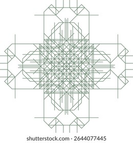 Tradição padrão floral sem emenda. Um ornamento geométrico abstrato.
