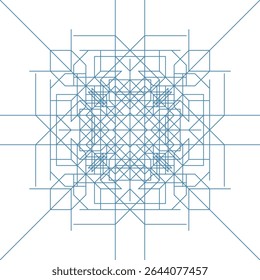 Tradition seamless floral pattern. An abstract geometric ornament.