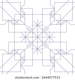 Tradition seamless floral pattern. An abstract geometric ornament.