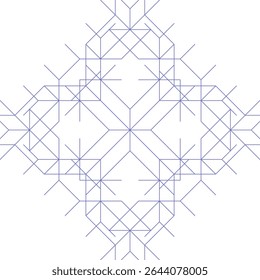 Tradition nahtlose Blumenmuster. Ein abstraktes geometrisches Ornament.