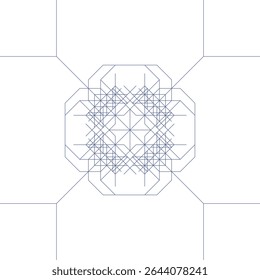 Tradition seamless floral pattern. An abstract geometric ornament.