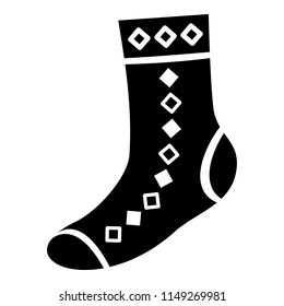 Tradition sock icon. Simple illustration of tradition sock vector icon for web design isolated on white background