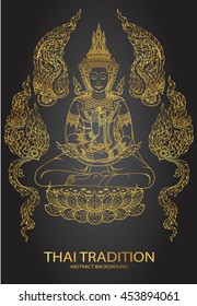 tradition thai Buddha Jewelry Set