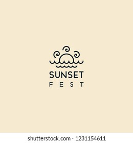 traditional abstract art maori sunset swirl Fiji abstract logo design inspiration custom logo design