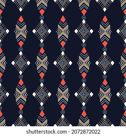 Traditional Abstract Ethnic Motifs Vector Seamless Pattern