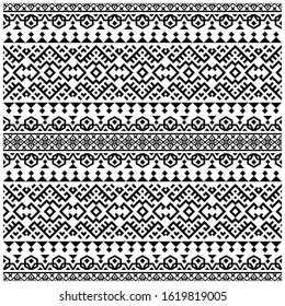 Traditional Abstract motif ethnic pattern design vector. design For Background, Frame, Border or Decoration. Ikat, geometric pattern, native Indian, Navajo, Inca Design
