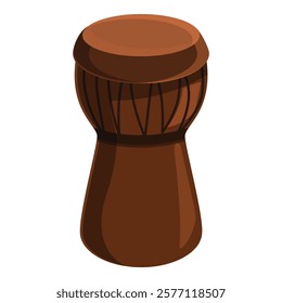 Traditional african djembe drum, handcrafted with intricate details, ready to produce captivating rhythms